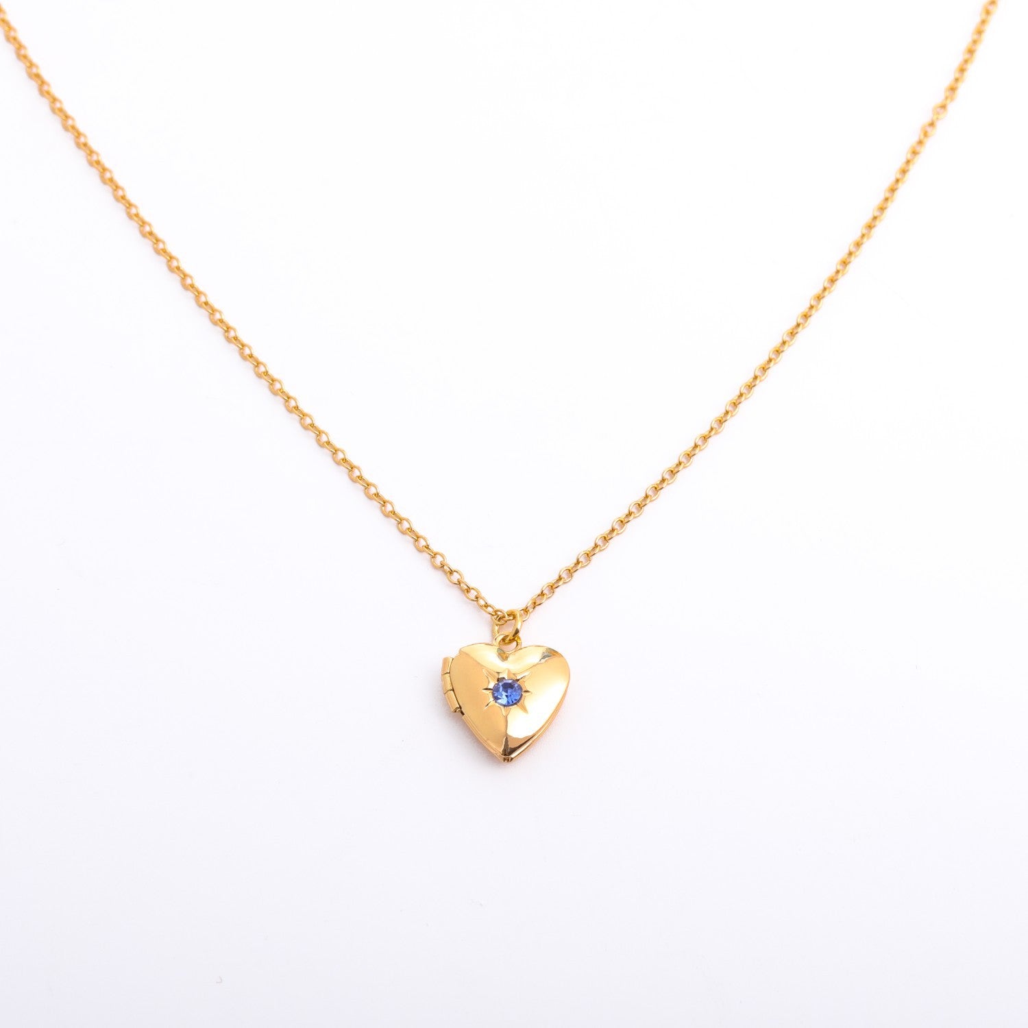 Anayah Birthstone Heart Locket - March [7AZ16ARK]