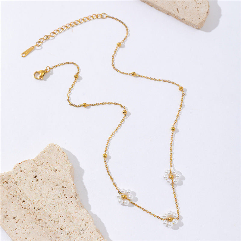 Adelle Floral Charm Jewelry Set - Necklace B [YZ650WBI]