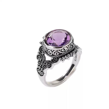 Kendra Amethyst Vintage Ring