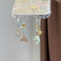 Beaded Dolphin Phone Charm - Fish Tail Dolphin [8CYNJBRN]
