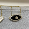Rylee Evil Eye Pendant Necklace - Black Shell [EB3HUJH1]