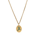 Floral Locket Pendant Necklace - Bluebird Necklace [FP0MIZWO]