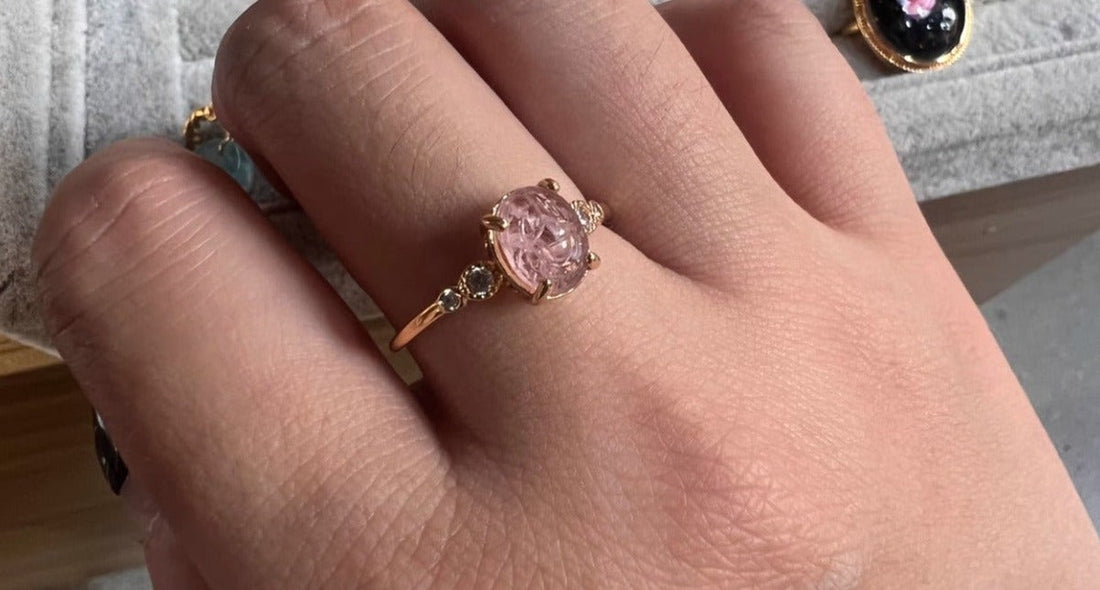 Isabella Rose Quartz Vintage Ring