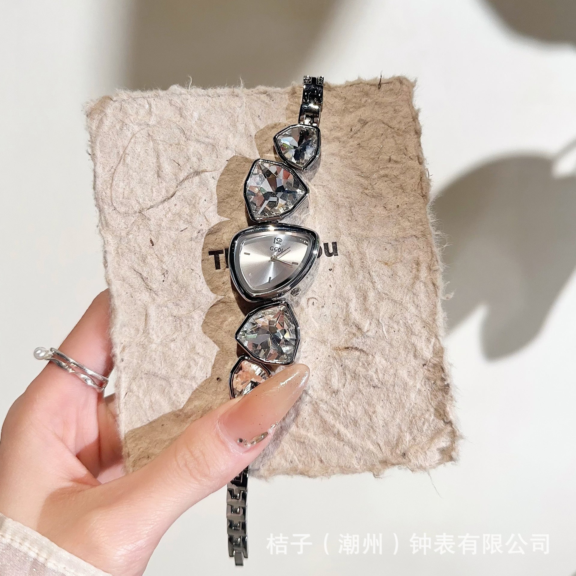 Aylee Sculpted Steel Watch - Classic Silver White [BZOF6T0Y]