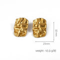 Katlyn Elevated Gold Geometric Earrings - Gold Style 13 [824RBJGT]