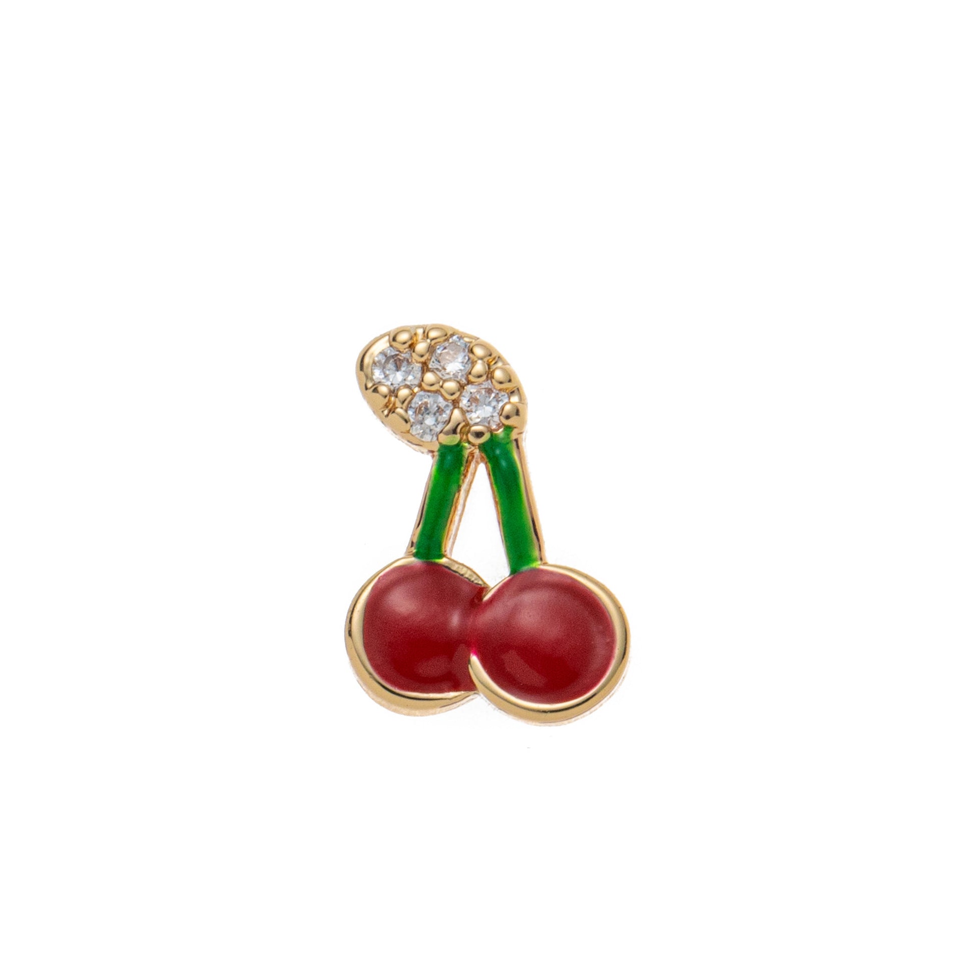 Transparent Locket Pendant Necklace - Cherry (Charm Only) [L5I26G9H]