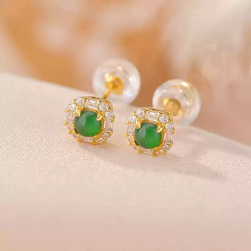 Nina Jade Sparkle Stud Earrings