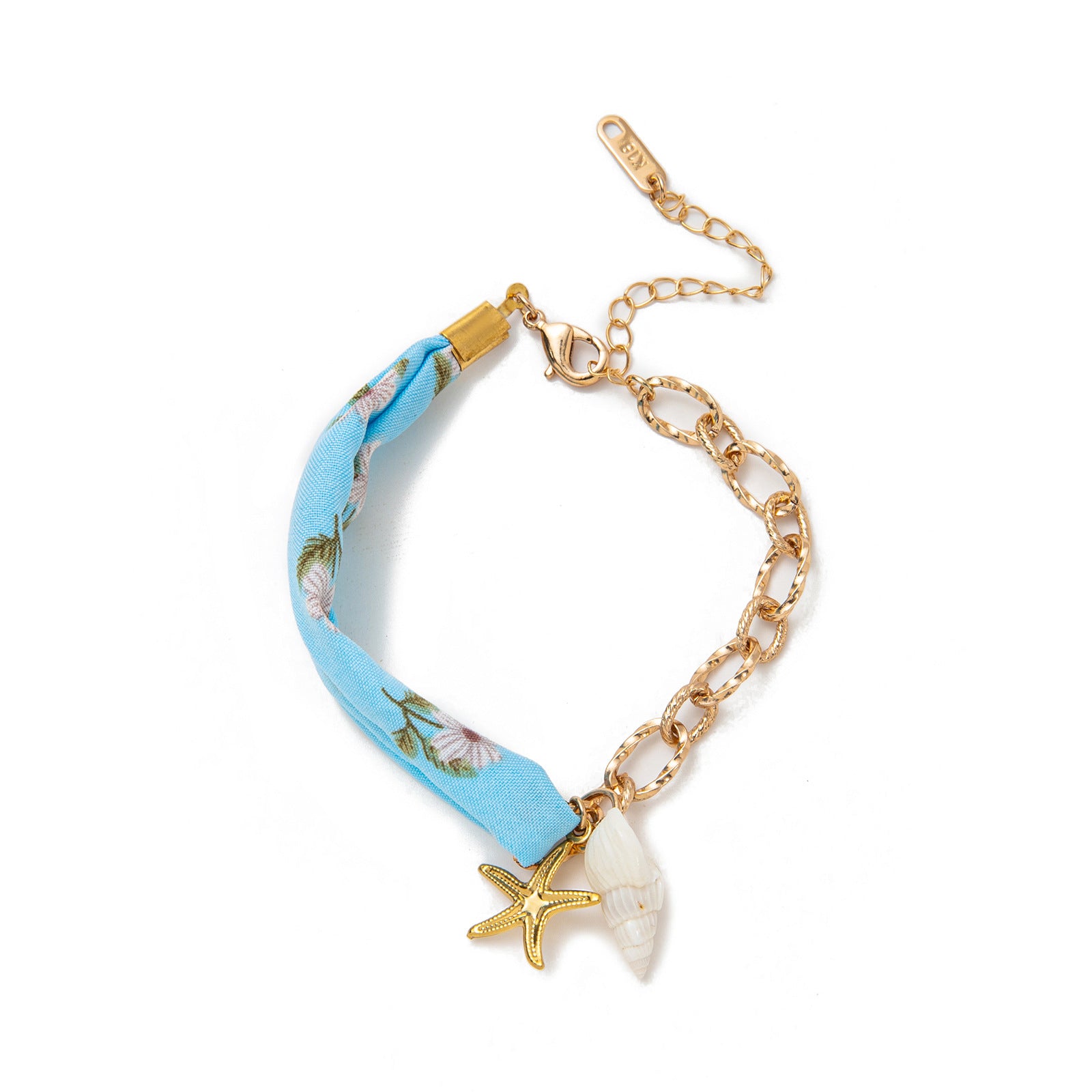 Dainty Charm Pendant Bracelet - Gold Starfish Bracelet [9JKA8DKM]