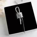 Minimalist Metal Hairpin Hair Clip - Silver [5QLFH2YH]