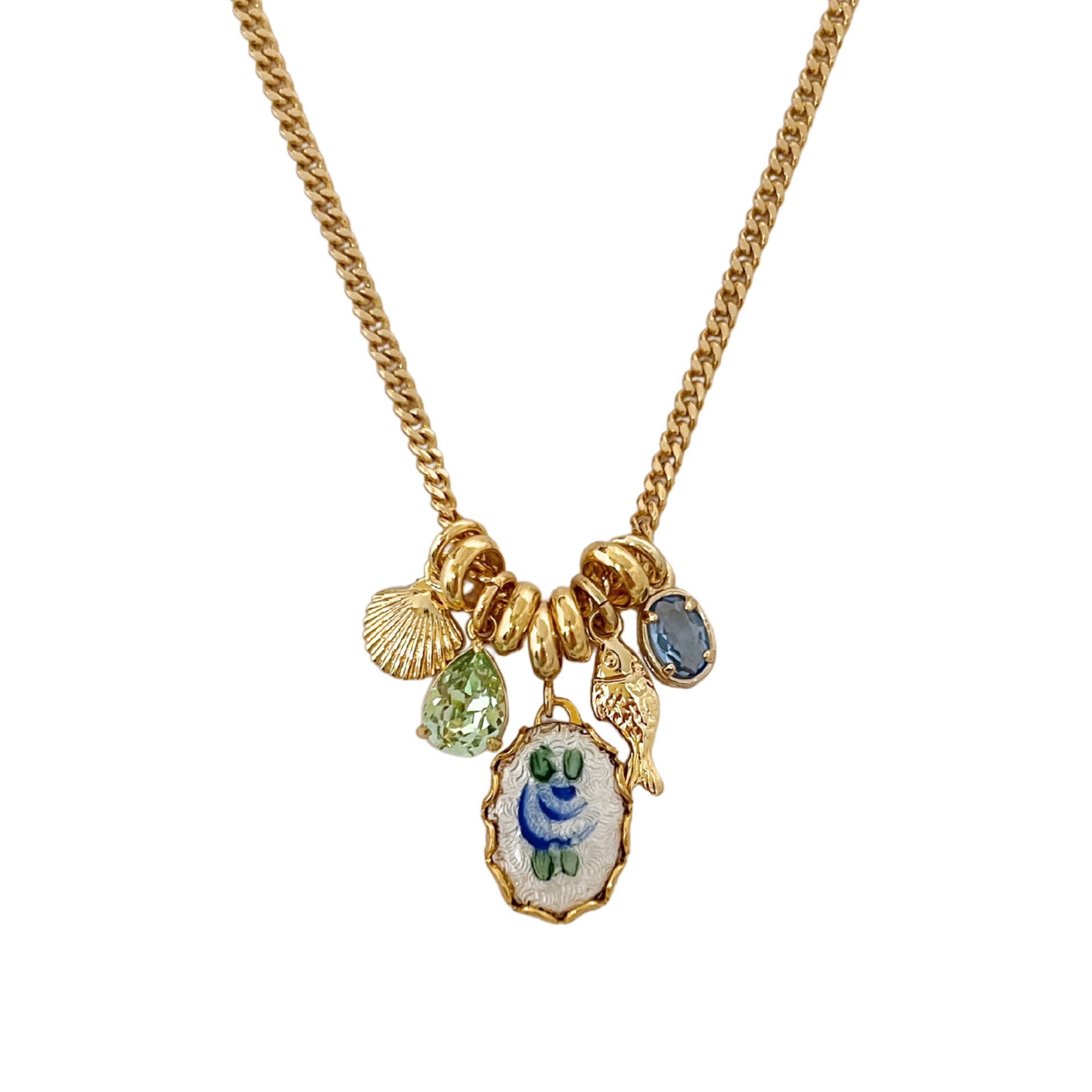 Acelyn Ocean Charm Necklace - Small Fish Shell Necklace [0LTOPFZ1]