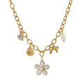 Dainty Fruit Pendant Necklace - White Flower Necklace [Y2RGBU41]