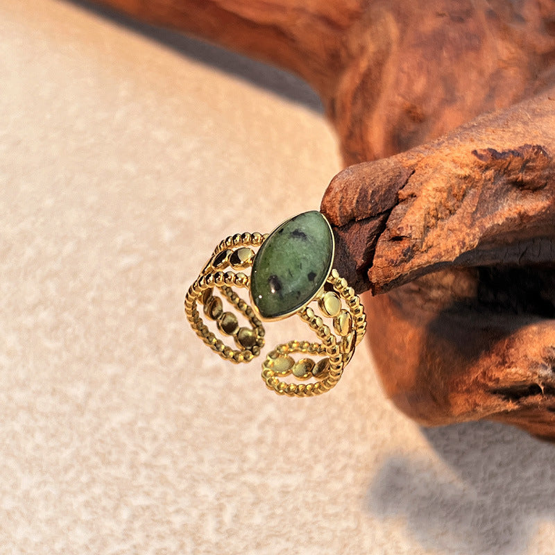 Emelie Open Heart Stone Ring - Style 2 [4WBG7HWJ]