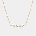 Layered Dainty Pendant Necklace - Gold 5 Teardrop Necklace [HXEZOALA]