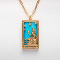 Tarot Card Pendant Necklace - The Queen [3Y48F6IC]