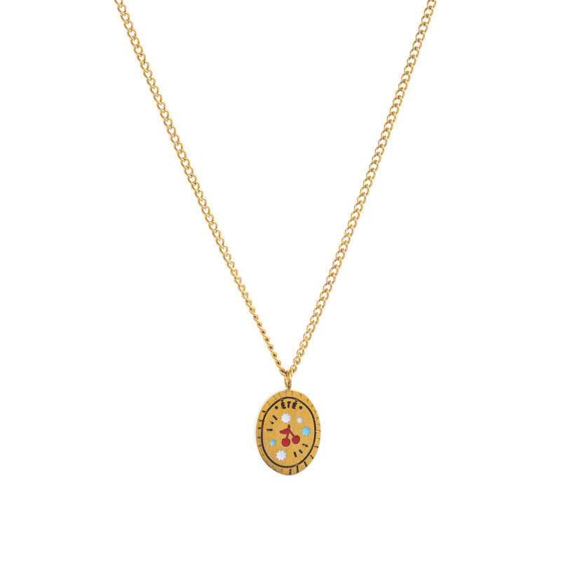Dainty Floral Pendant Necklace - Summer Necklace [8IIBU8VS]