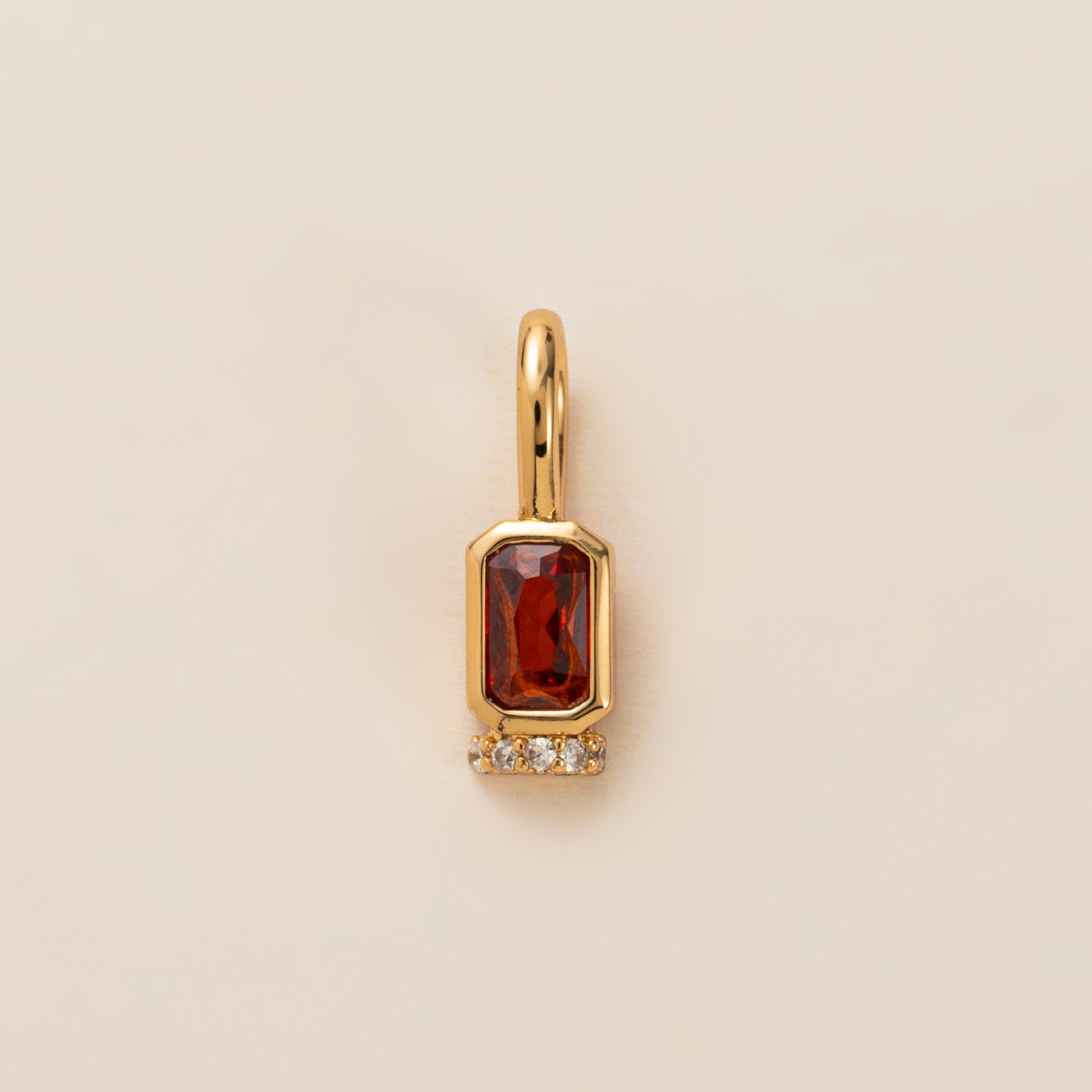 Movable Birthstone Pendant - January (Pendant Only) [JK72VING]