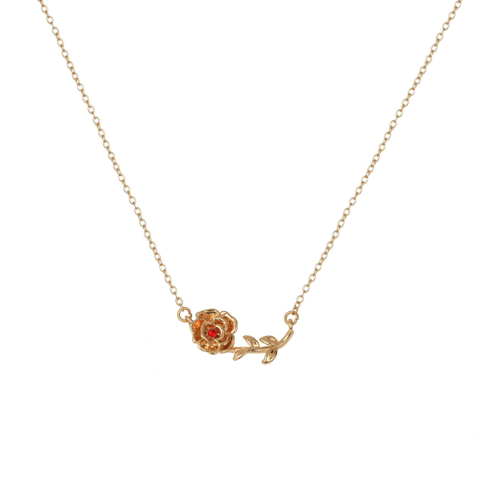 Kaylea Birth Flower Pendant Necklace - January [3U2MT0O8]