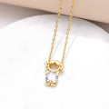 Jackson Zircon Heart Necklace - White [EPXCMDZL]