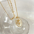 Anslee Mother-of-Pearl Birth Flower Necklace - April - Daisy [68TGDB4W]
