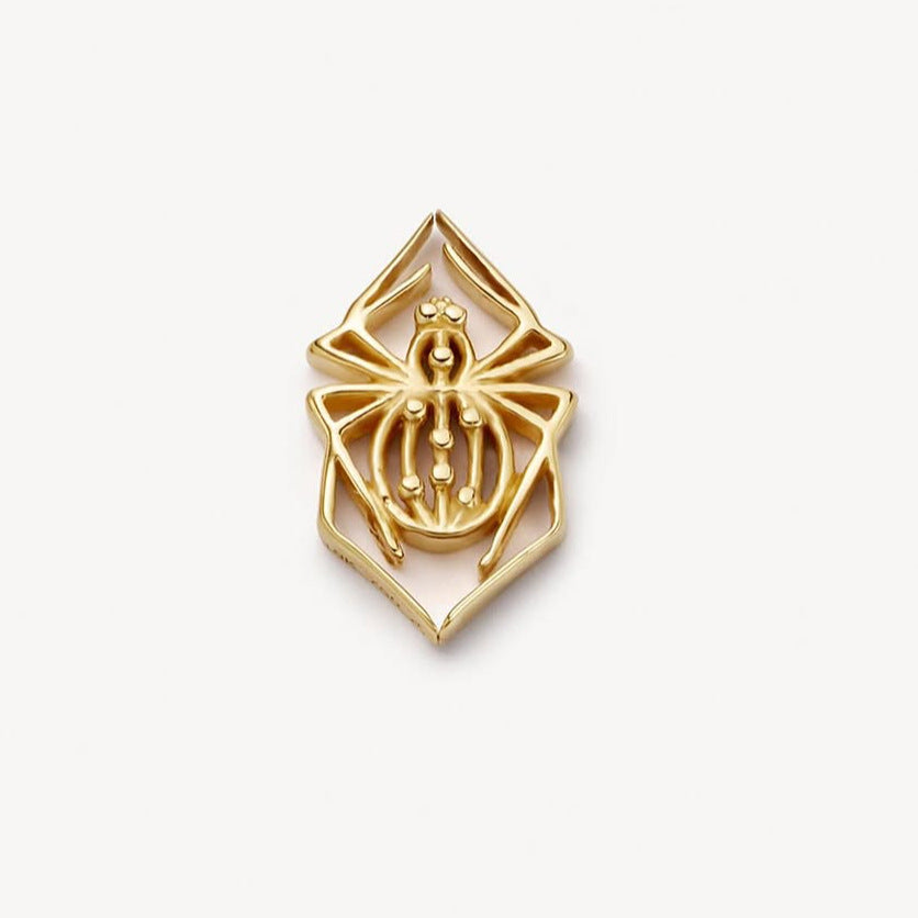 Floating Glass Locket Pendant Necklace - Spider (Single Charm) [OK8D7N5T]