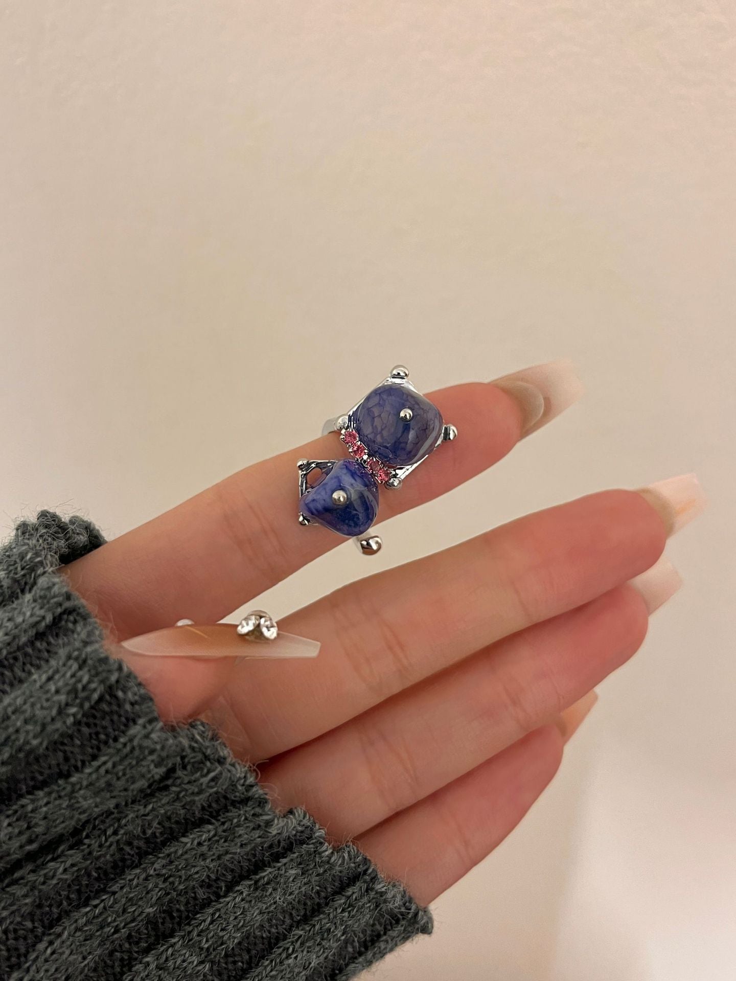 Lilyanne Natural Stone Ring - D [CAMC2FEK]