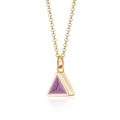 Layered Star and Heart Pendant Necklace - Triangle [71M4PQKP]