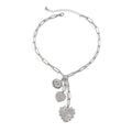 Missy Jewelry - Serena Celestial Heart Pendant Necklace - Silver Color