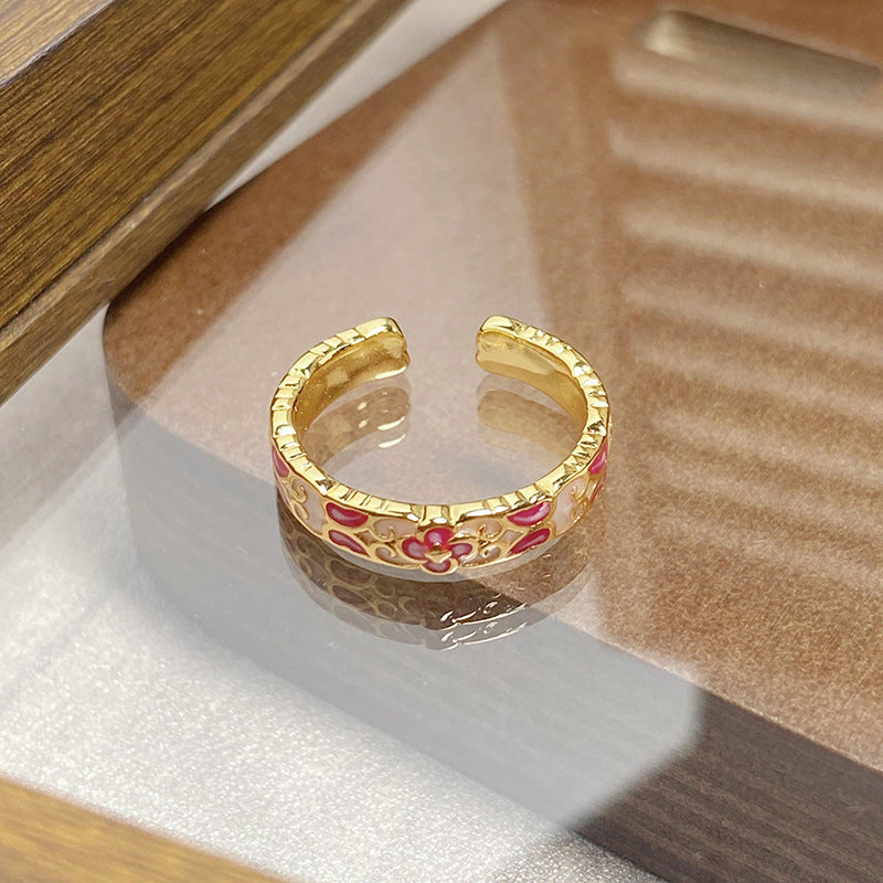 Janell Colorful Enamel Open Ring - Style 28 [LUMRHE1T]