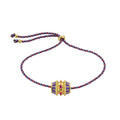 Twisted Chain Link Necklace - Purple Bracelet [OUN8MBAO]