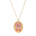 Tracey Dainty Charm Necklace - Golden Bow [LW7UG0XB]