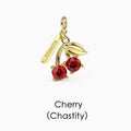 Tropical Fruit Pendant Necklace - Cherry [YHQVKSDC]