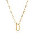 Adjustable Paperclip Chain Necklace - Style 1 Open Necklace [0DU9RCG2]