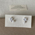 Charleston Star Pearl Earrings - White Five-Pointed Star Earrings [LO7T3L4S]