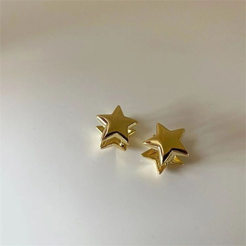 Alyssa Star Stud Earrings - Gold [5DGA3L82]