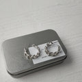 Esmee Crowned Chain Drop Earrings - Silver [7Y5ZBFZ8]