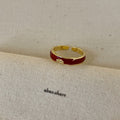 Ilaria Delicate Enamel Ring - Style 11 Gold Plated Ring [VZXI22YX]