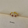 Ilaria Delicate Enamel Ring - Style 6 Gold Plated Ring [N2QJ9Q8P]