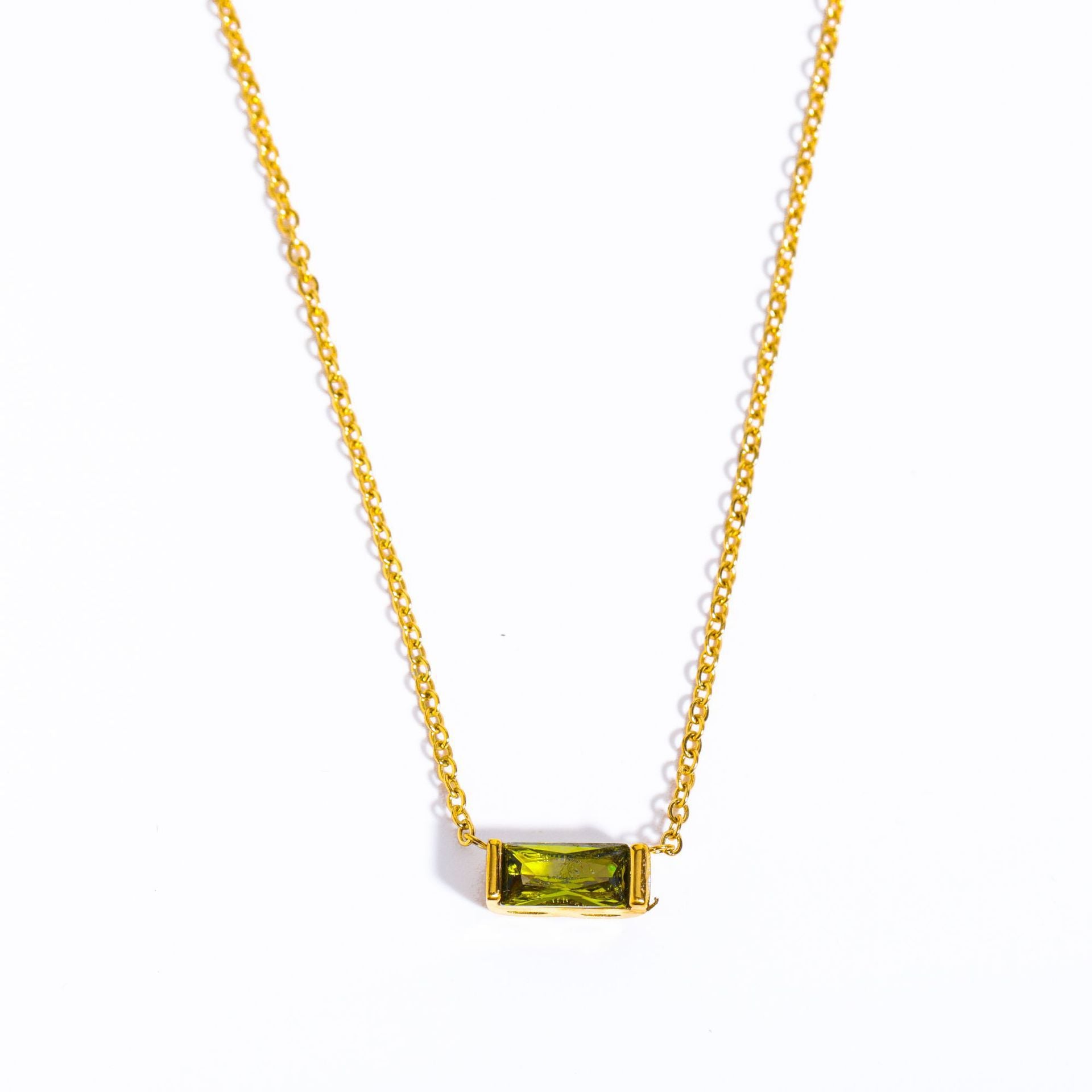 Bree Dainty Birthstone Necklace - August [XPO81RNV]