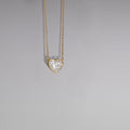 Dainty Zircon Pendant Necklace - Heart [KHTE8O63]