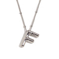 Aiyanah Glossy Bubble Letter Necklace - Silver F [VICUFR2U]