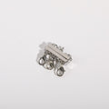 Layered Magnetic Necklace Clasp - Silver 3-Spacer Clasp [LWS0GVY6]