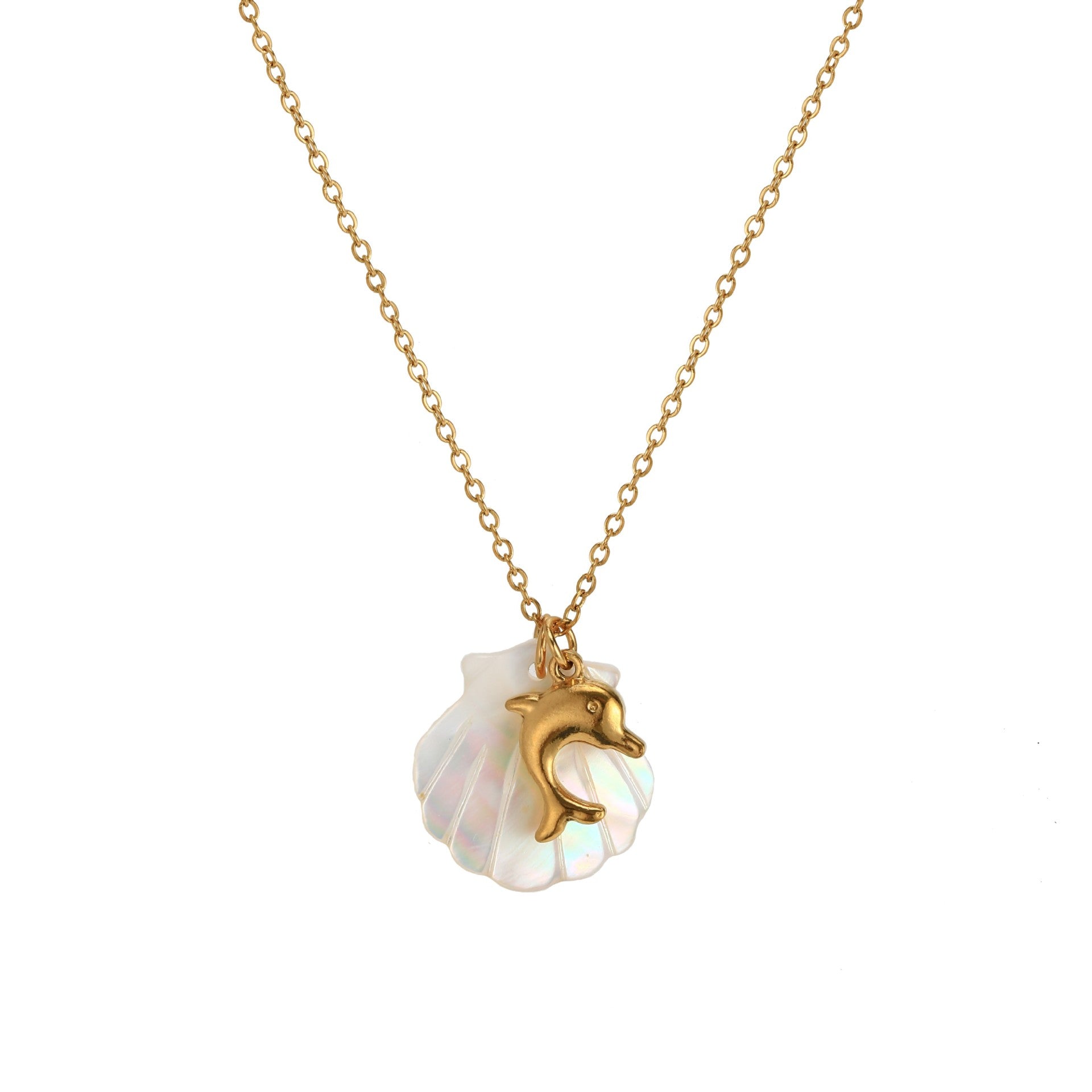 Starfish Pendant Necklace - Dolphin Necklace (O-chain) [QGP65RV0]