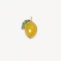 Floating Charm Locket Necklace - CZ Lemon Charm [1AGD9V3S]