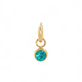 Zodiac Birthstone Pendant Necklace - March Zircon Pendant [Q6VMO9T3]