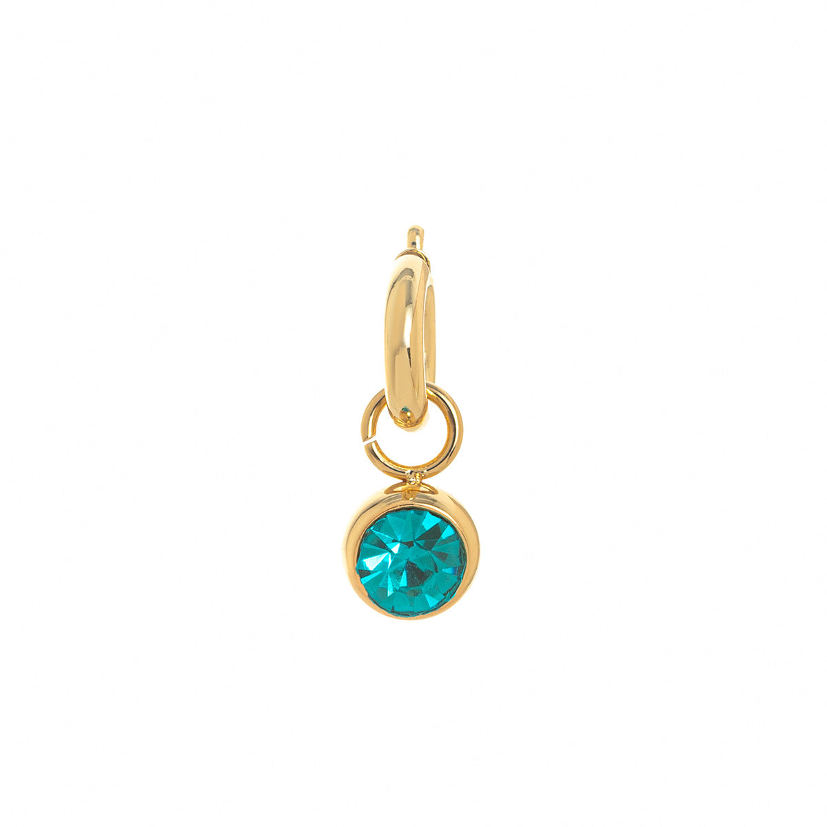 Zodiac Birthstone Pendant Necklace - March Zircon Pendant [Q6VMO9T3]