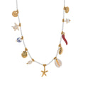 Starfish and Shell Pendant Necklace - Starfish & Chili Necklace [A7T79HDU]