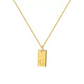 Initial Pendant Box Chain Necklace - Style G [4SQ30KQC]