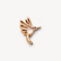Floating Glass Locket Pendant Necklace - Hummingbird (Single Charm) [Q6NE3YXV]