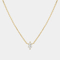 Layered Dainty Pendant Necklace - Gold Single Marquise Necklace [8IY8GF78]