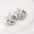 Irelyn C-Shaped Clip Earrings - Silver [9HGRYLFL]